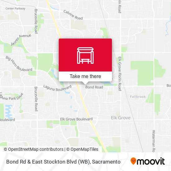 Mapa de Bond Rd & East Stockton Blvd (WB)
