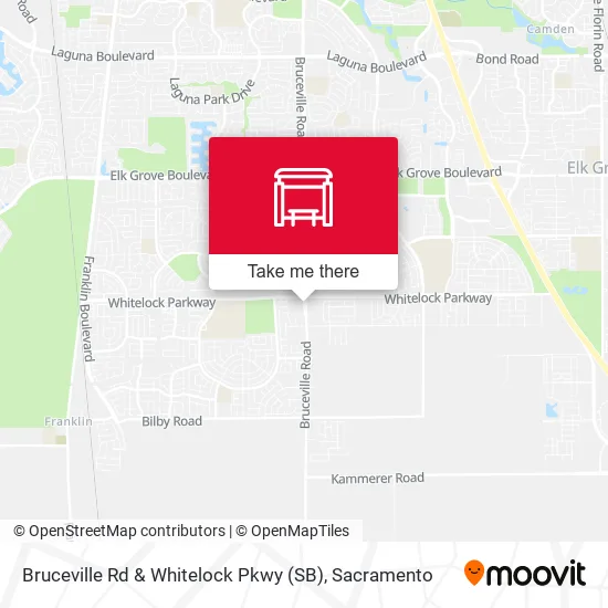 Mapa de Bruceville Rd & Whitelock Pkwy (SB)