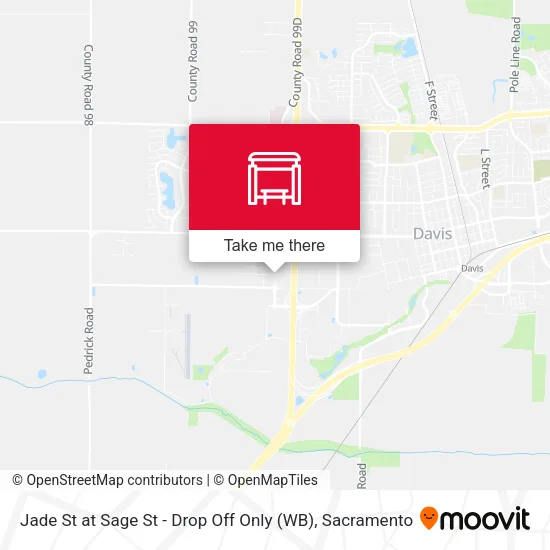 Jade St at Sage St - Drop Off Only (WB) map
