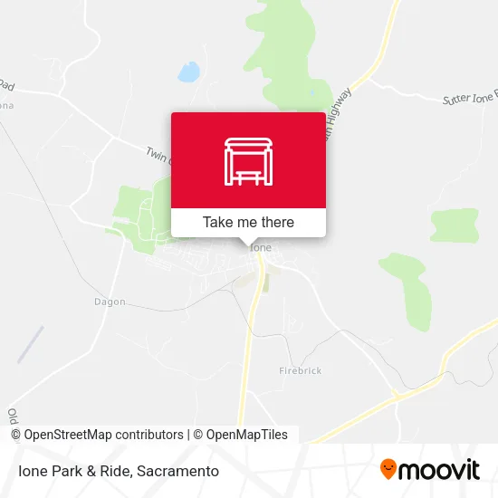 Ione Park & Ride map