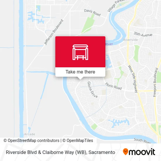 Mapa de Riverside Blvd & Claiborne Way (WB)