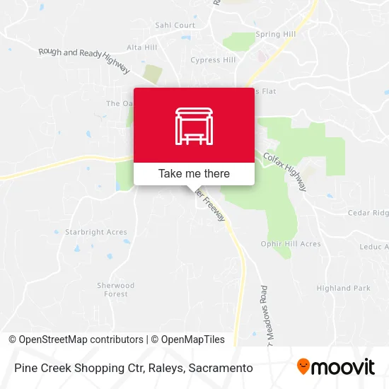 Pine Creek Shopping Ctr, Raleys map