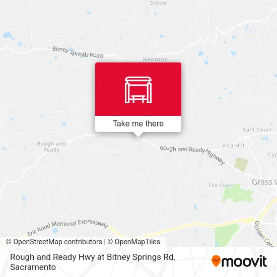 Rough and Ready Hwy at Bitney Springs Rd map