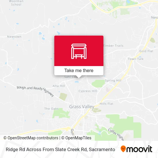 Ridge Rd Across From Slate Creek Rd map