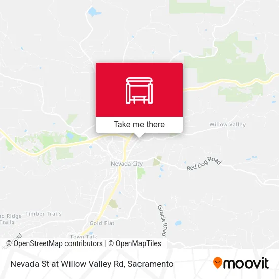 Nevada St at Willow Valley Rd map