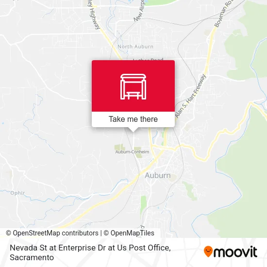 Nevada St at Enterprise Dr at Us Post Office map