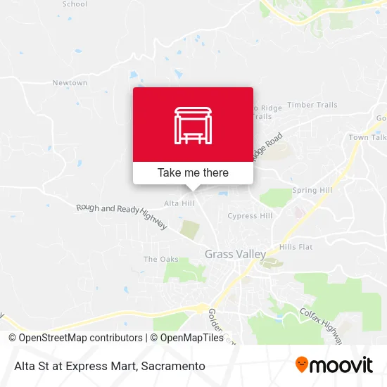 Alta St at Express Mart map
