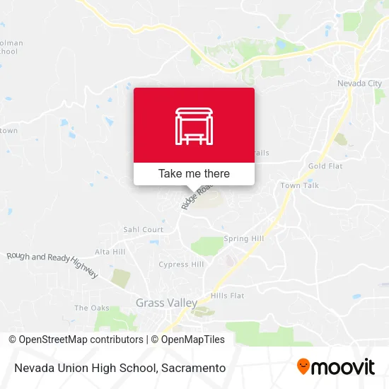 Nevada Union High School map