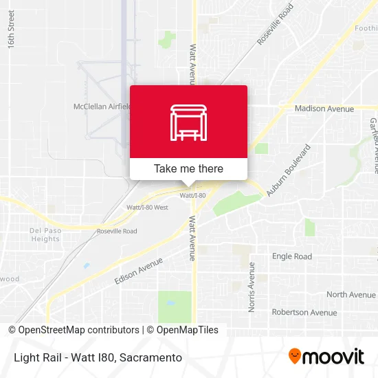 Mapa de Light Rail - Watt I80