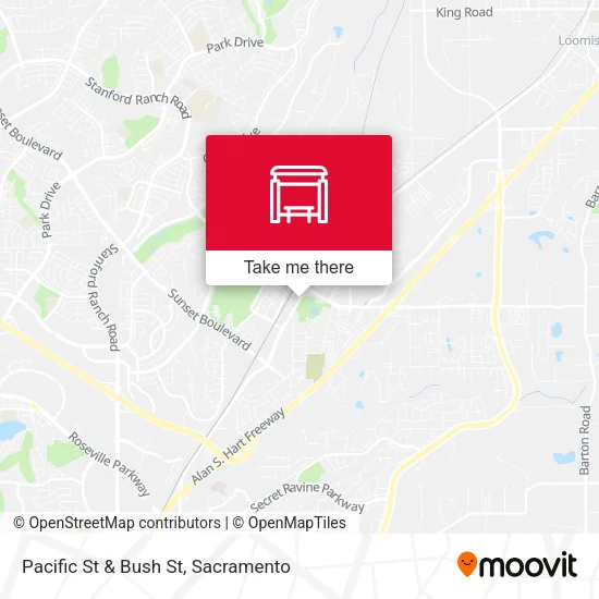 Mapa de Pacific St & Bush St