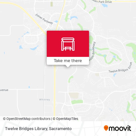 Twelve Bridges Library map