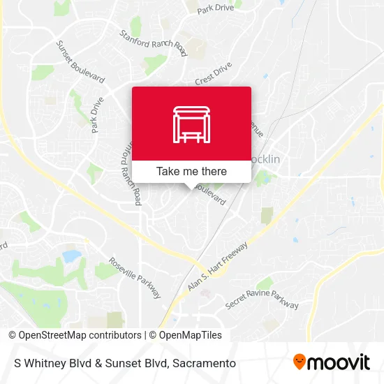 Mapa de S Whitney Blvd & Sunset Blvd