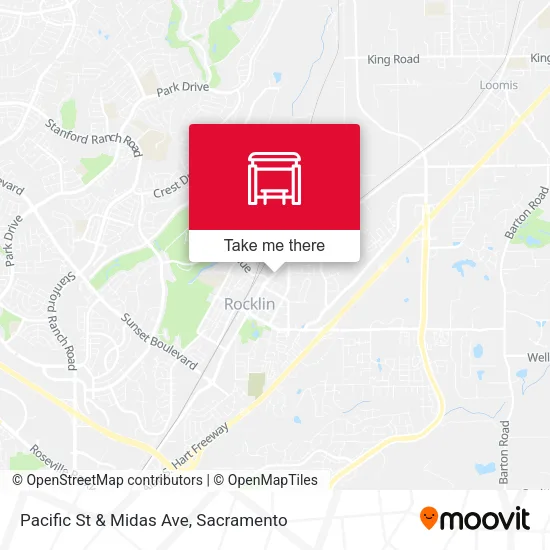 Mapa de Pacific St & Midas Ave