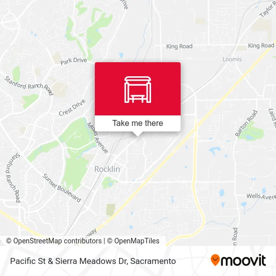 Mapa de Pacific St & Sierra Meadows Dr