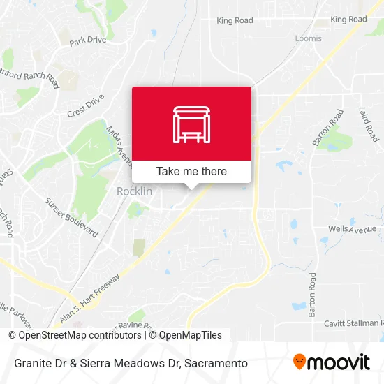 Granite Dr & Sierra Meadows Dr map
