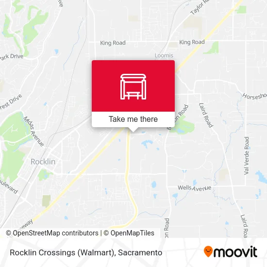 Rocklin Crossings (Walmart) map