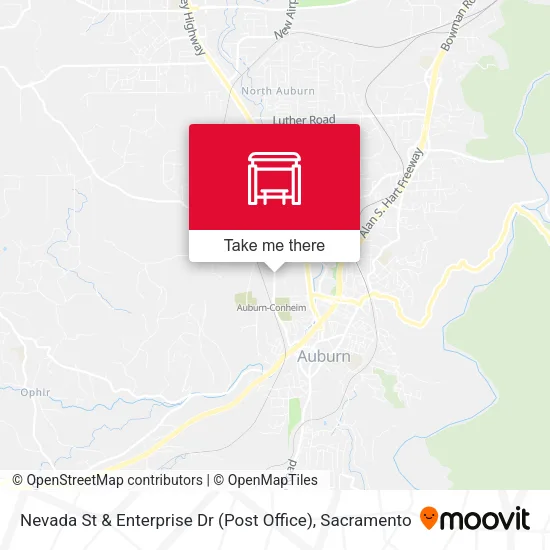 Nevada St & Enterprise Dr (Post Office) map
