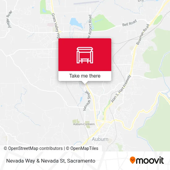Nevada Way & Nevada St map