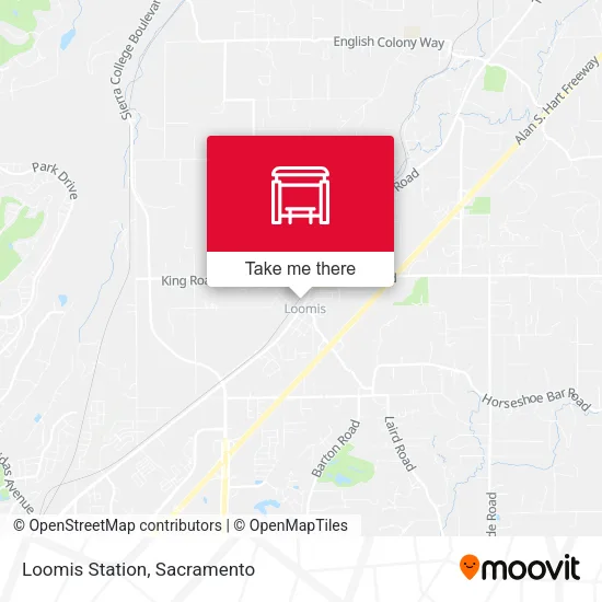 Loomis Station map