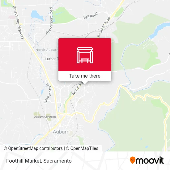 Foothill Market map