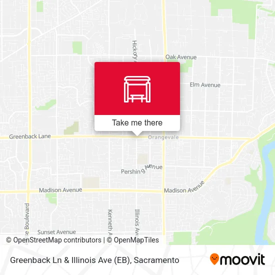 Mapa de Greenback Ln & Illinois Ave (EB)