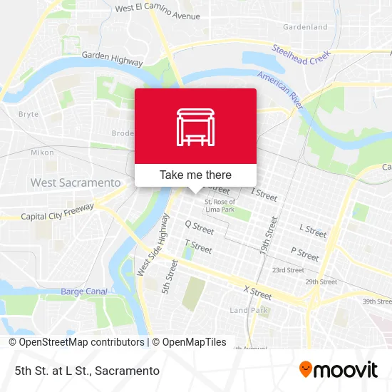 Mapa de 5th St. at L St.