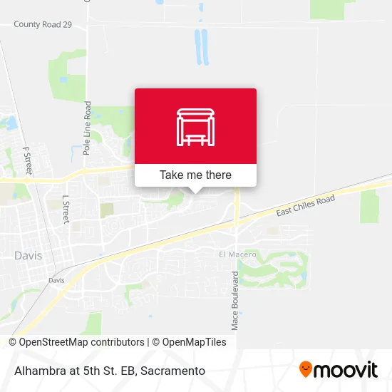 Mapa de Alhambra at 5th St. EB