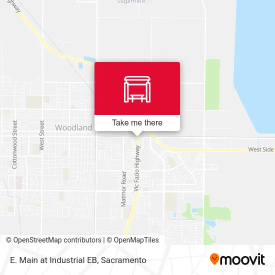 E. Main at Industrial EB map