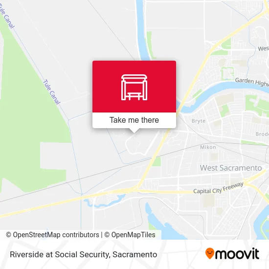 Riverside at Social Security map
