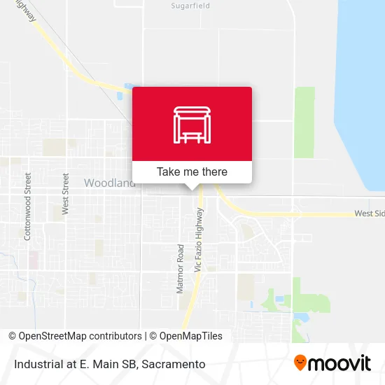 Industrial at E. Main SB map