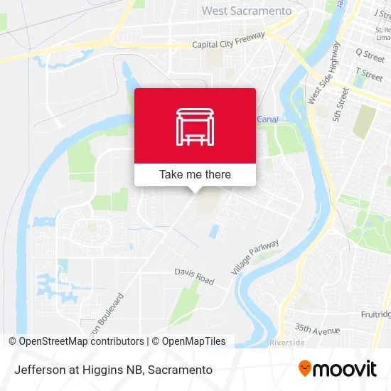 Jefferson at Higgins NB map