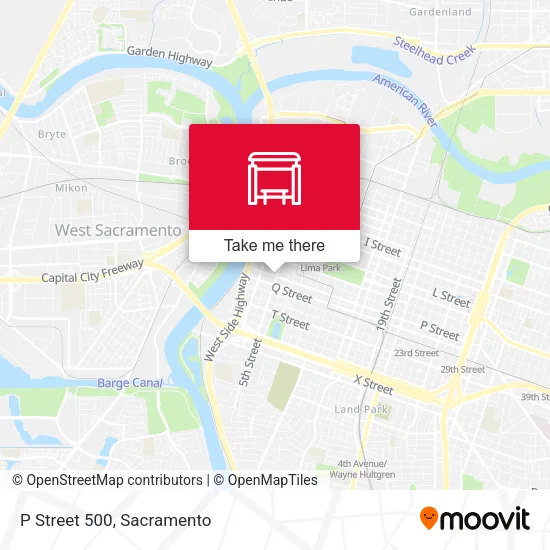 Mapa de P Street 500