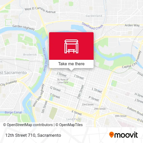 Mapa de 12th Street 710
