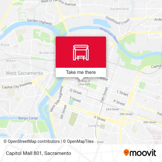 Mapa de Capitol Mall 801