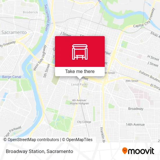 Mapa de Broadway Station