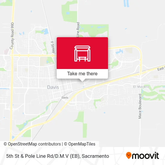 5th St & Pole Line Rd / D.M.V (EB) map