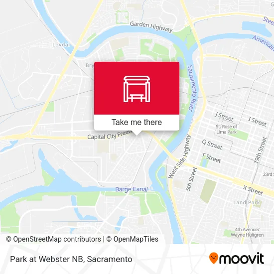 Park at Webster NB map