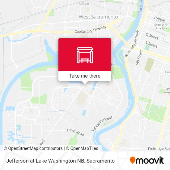 Jefferson at Lake Washington NB map