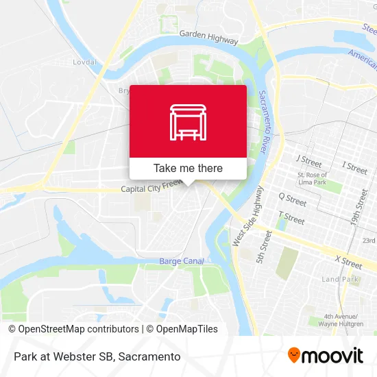 Park at Webster SB map