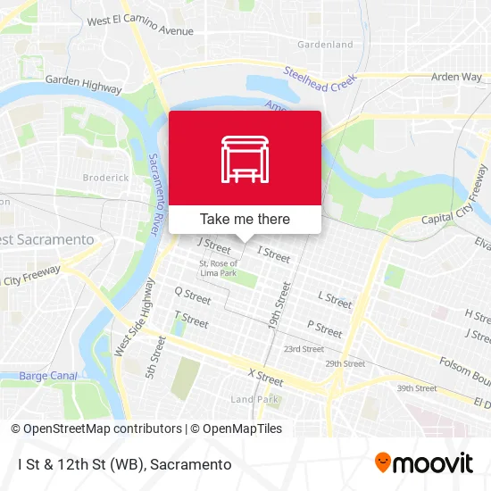 Mapa de I St & 12th St (WB)