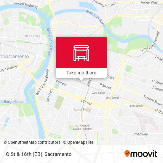 Mapa de Q St & 16th (EB)