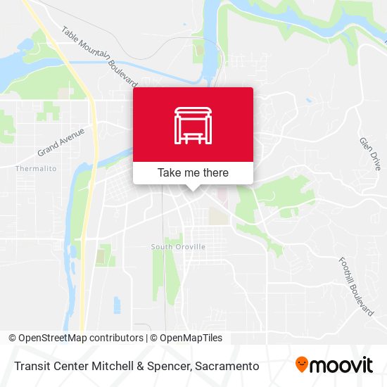Transit Center Mitchell & Spencer map