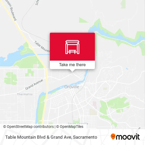 Table Mountain Blvd & Grand Ave map