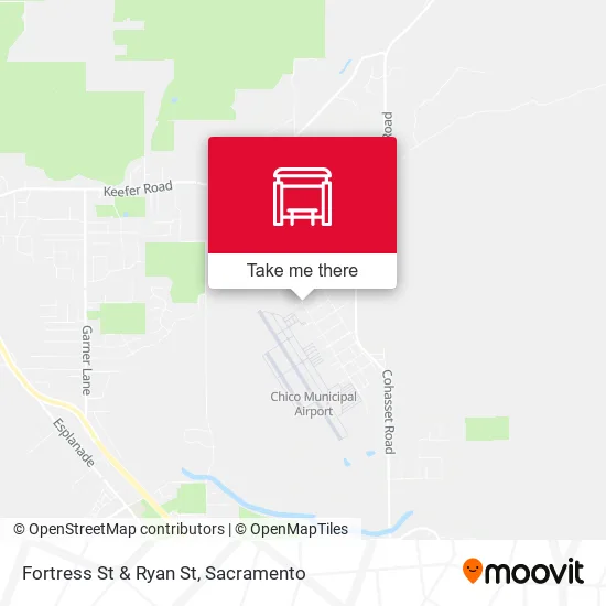 Fortress St & Ryan St map