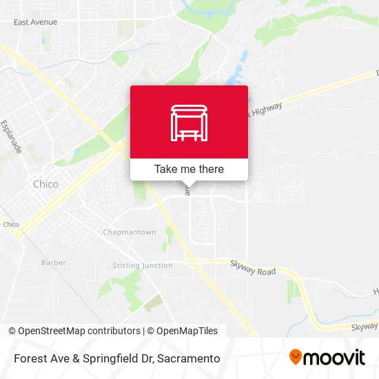 Forest Ave & Springfield Dr map