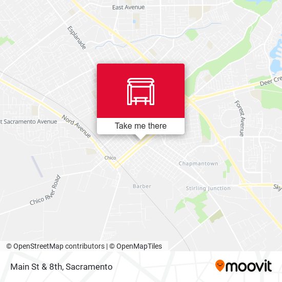 Main St & 8th map