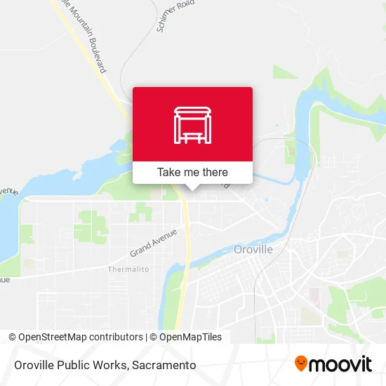 Oroville Public Works map