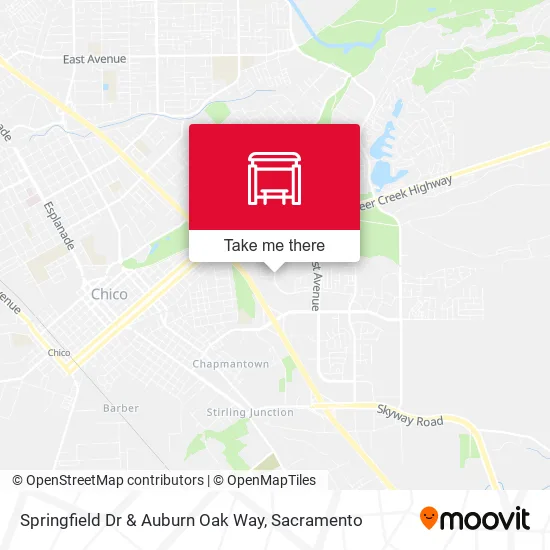 Springfield Dr & Auburn Oak Way map