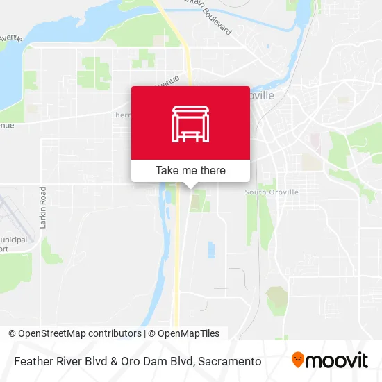 Feather River Blvd & Oro Dam Blvd map