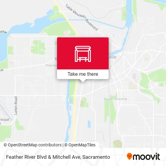 Feather River Blvd & Mitchell Ave map
